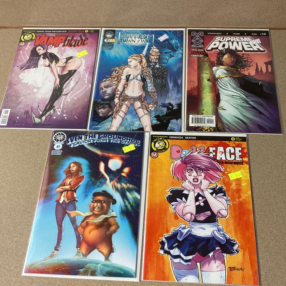Assorted Comic Book Lot Featuring Colorful Cover Art